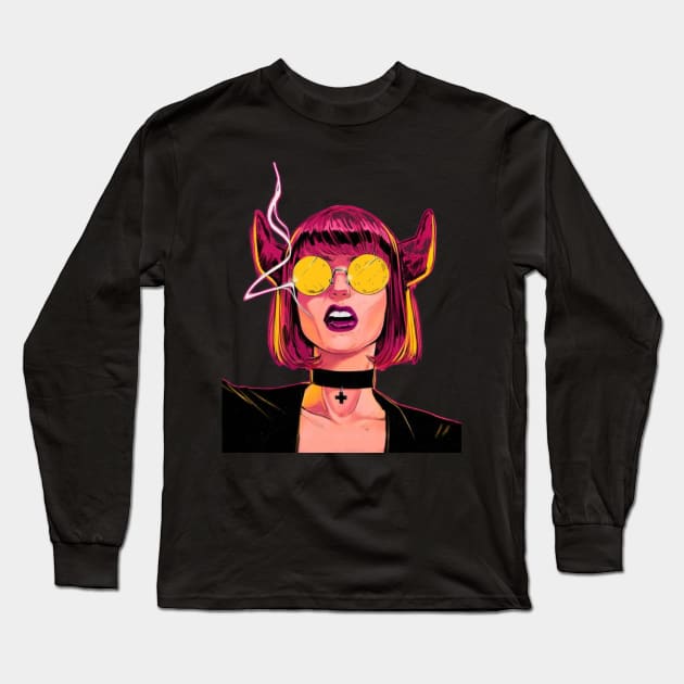 Unholy Long Sleeve T-Shirt by Vadila arts